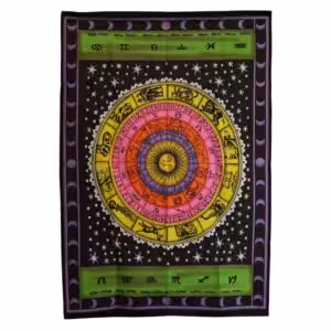 Cotton Wall Art (70x110cm) – Zodiac Colourful | www.artisan-gifts.co.uk 1