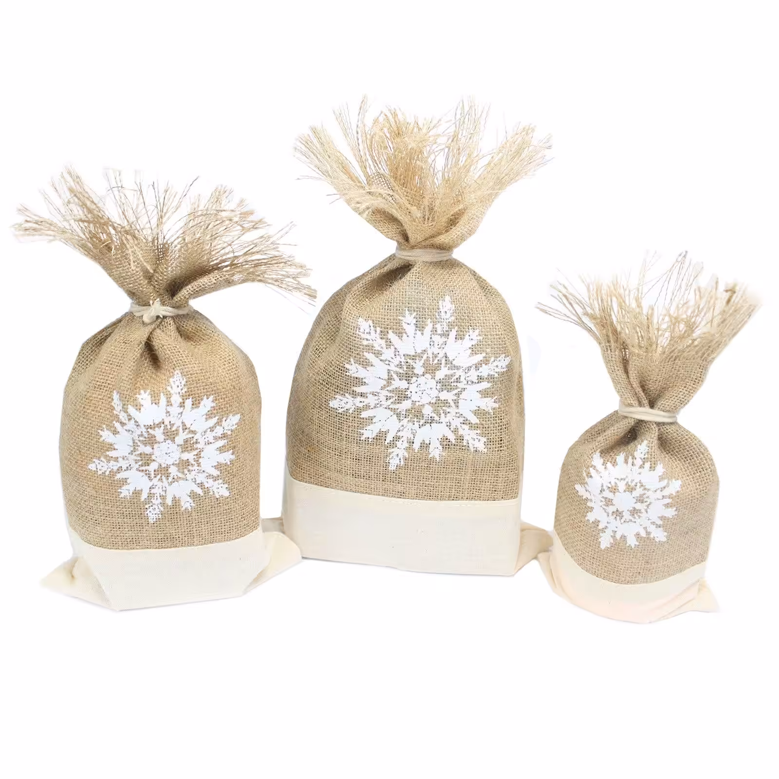 Danish Pouch Set of 3 – White & Snowflake | www.artisan-gifts.co.uk 5 Danish Pouch Set of 3 - White & Snowflake - Image 4