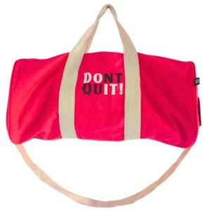 Don’t Quit Gym Bag – Cherry Pink | www.artisan-gifts.co.uk 1