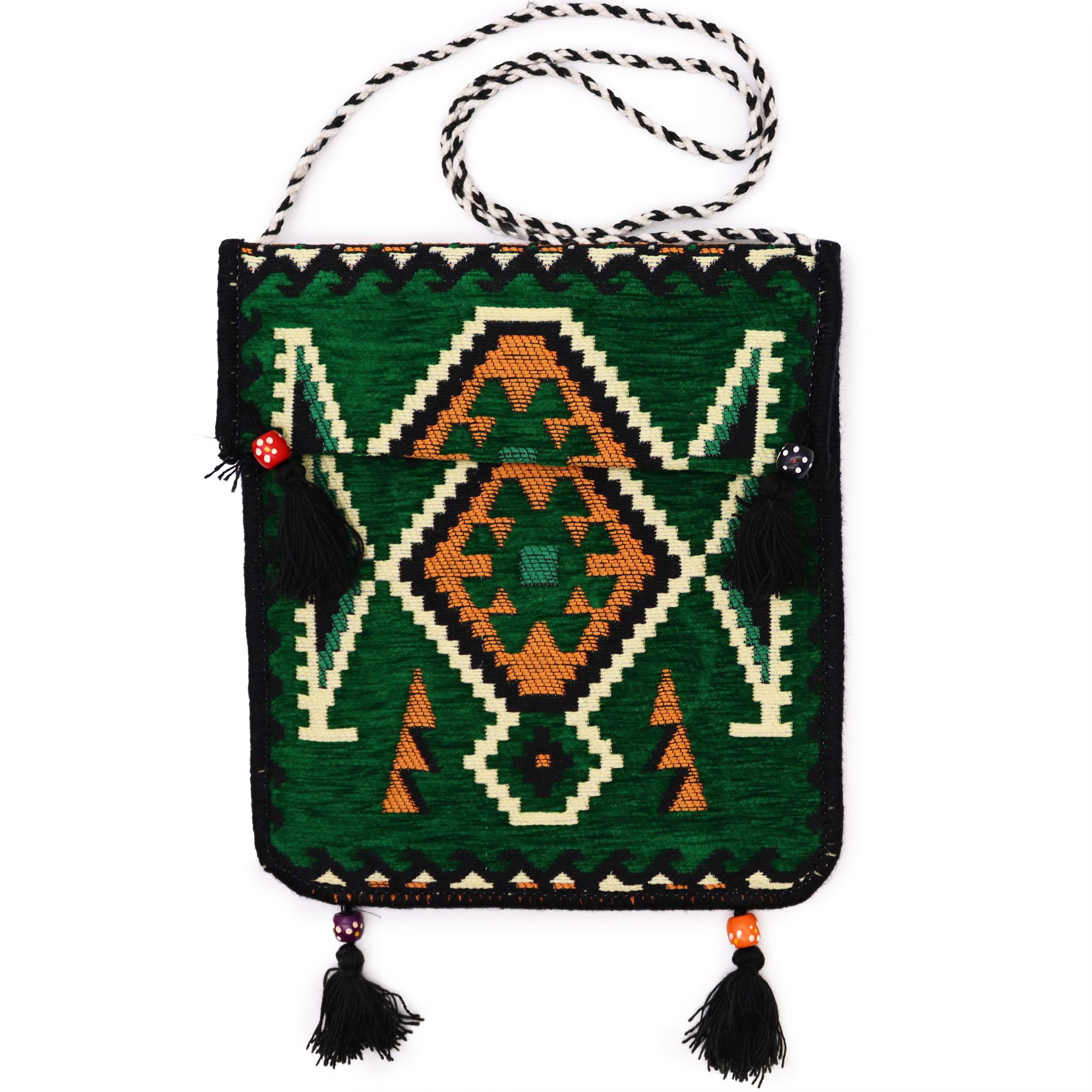 Emerald Green Kilim Messenger Festival Bag | www.artisan-gifts.co.uk 5 Emerald Green Kilim Messenger Festival Bag | www.artisan-gifts.co.uk 4