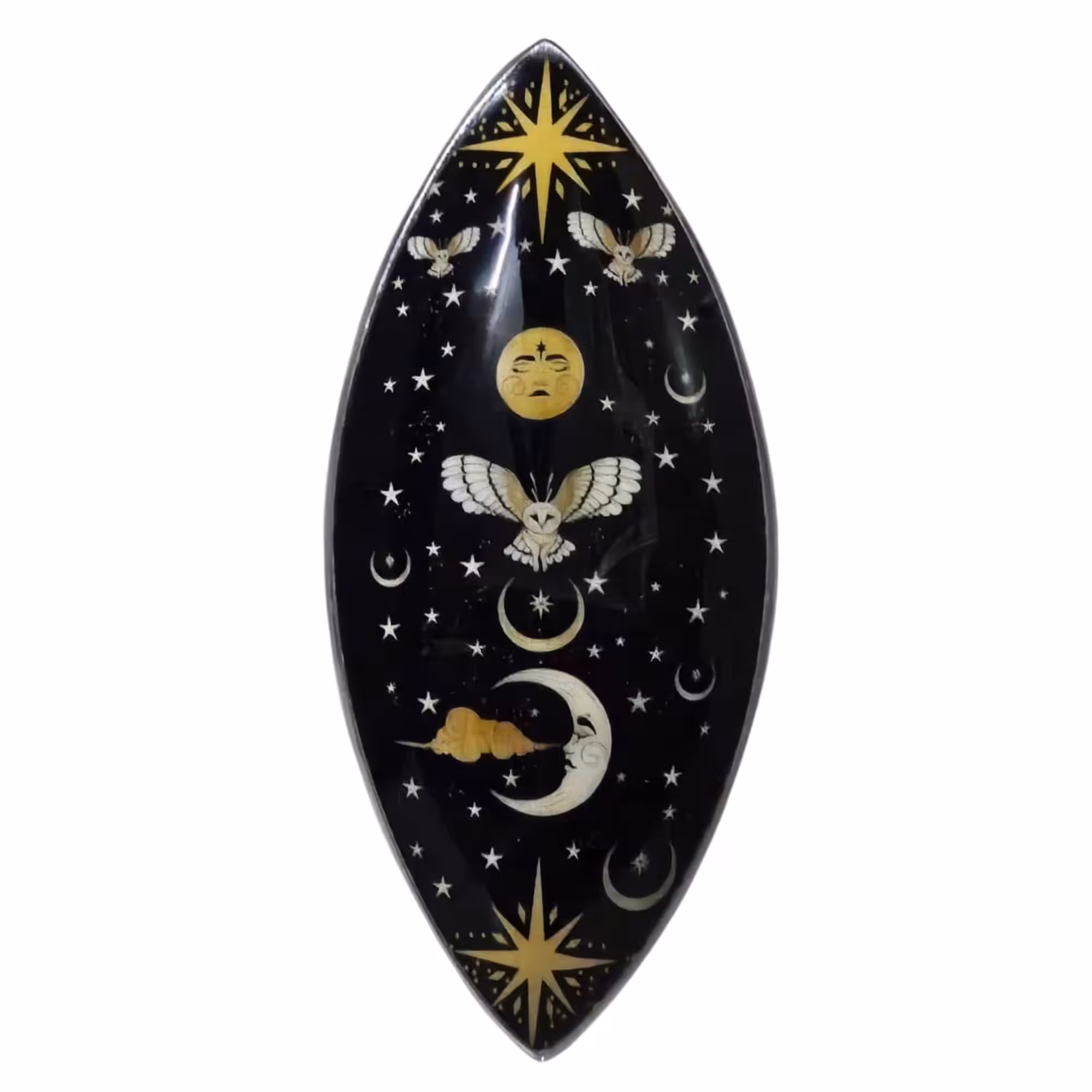 Enamel Incense Bowl – Aluminum – Enchanted Night Owl | www.artisan-gifts.co.uk 2 Enamel Incense Bowl - Aluminum - Enchanted Night Owl