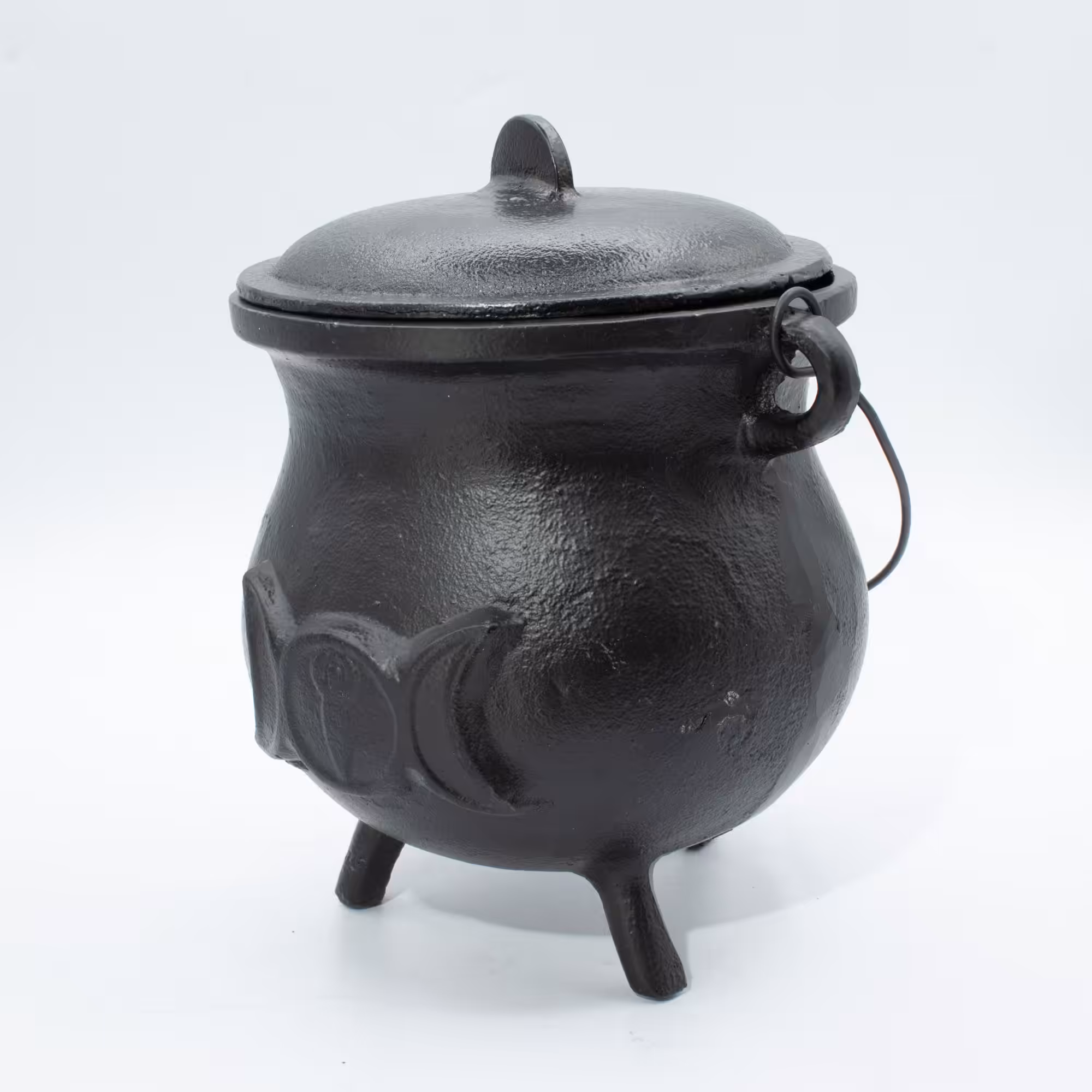 Extra Huge Cast Iron Cauldron with Triple Moon 23x18cm (at least 4kg) | www.artisan-gifts.co.uk 6 Extra Huge Cast Iron Cauldron with Triple Moon 23x18cm (at least 4kg) - Image 5