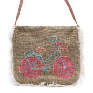 Fab Fringe Bag – Bicycle Embroidery | www.artisan-gifts.co.uk 1