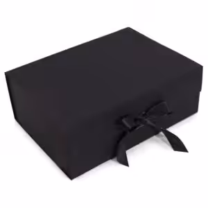 Flat Pack Gift Box - Extra Large  (33x25x12cm) - Black