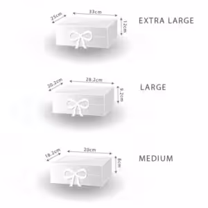 Flat Pack Gift Box - Medium Square (20x18.2x8cm) - Pink