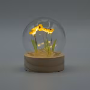 Floral Glow Garden Dome - 5 Sunflowers - LED Battery
