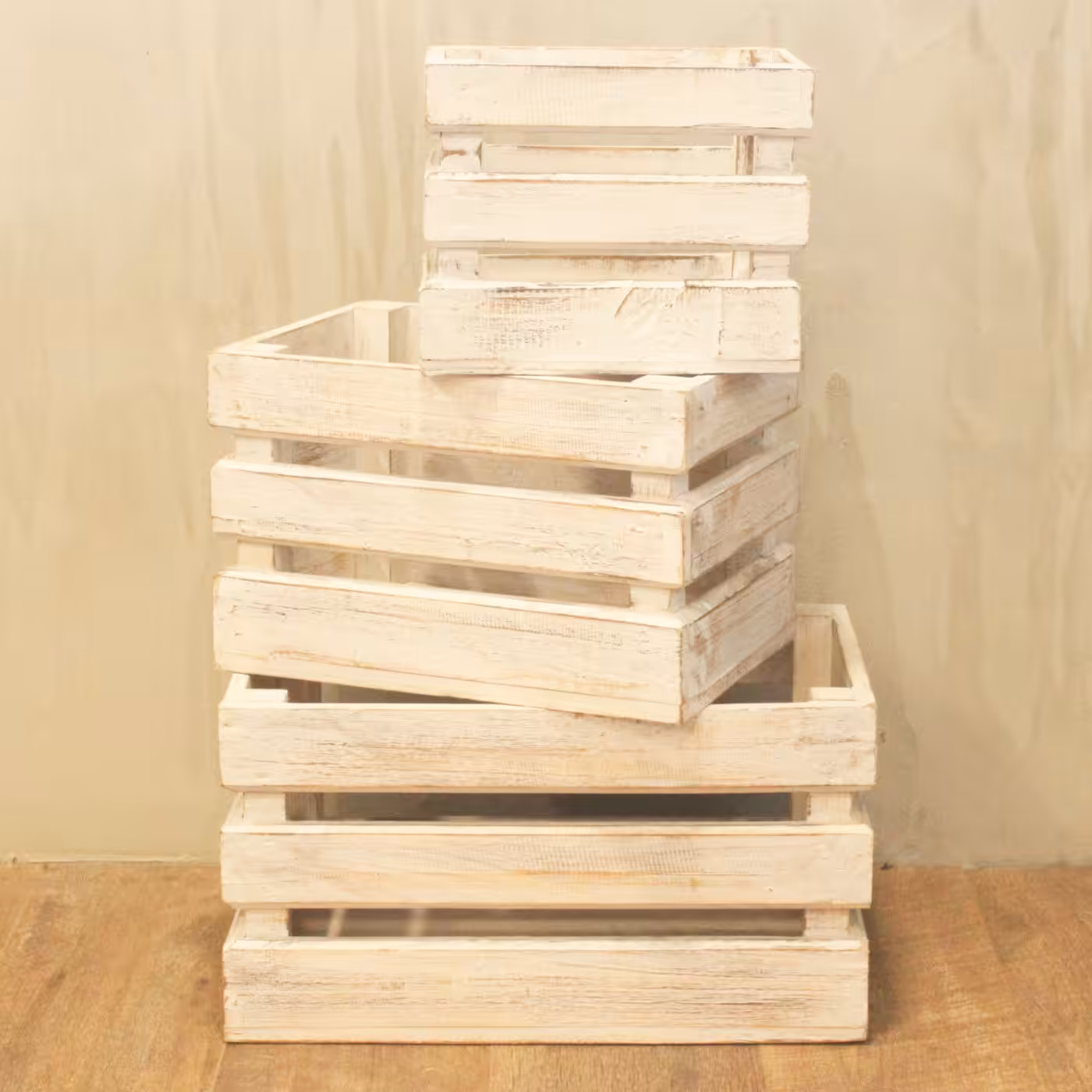 Fruit Box set of 3 – Whitewash | www.artisan-gifts.co.uk 4 Fruit Box set of 3 - Whitewash - Image 3