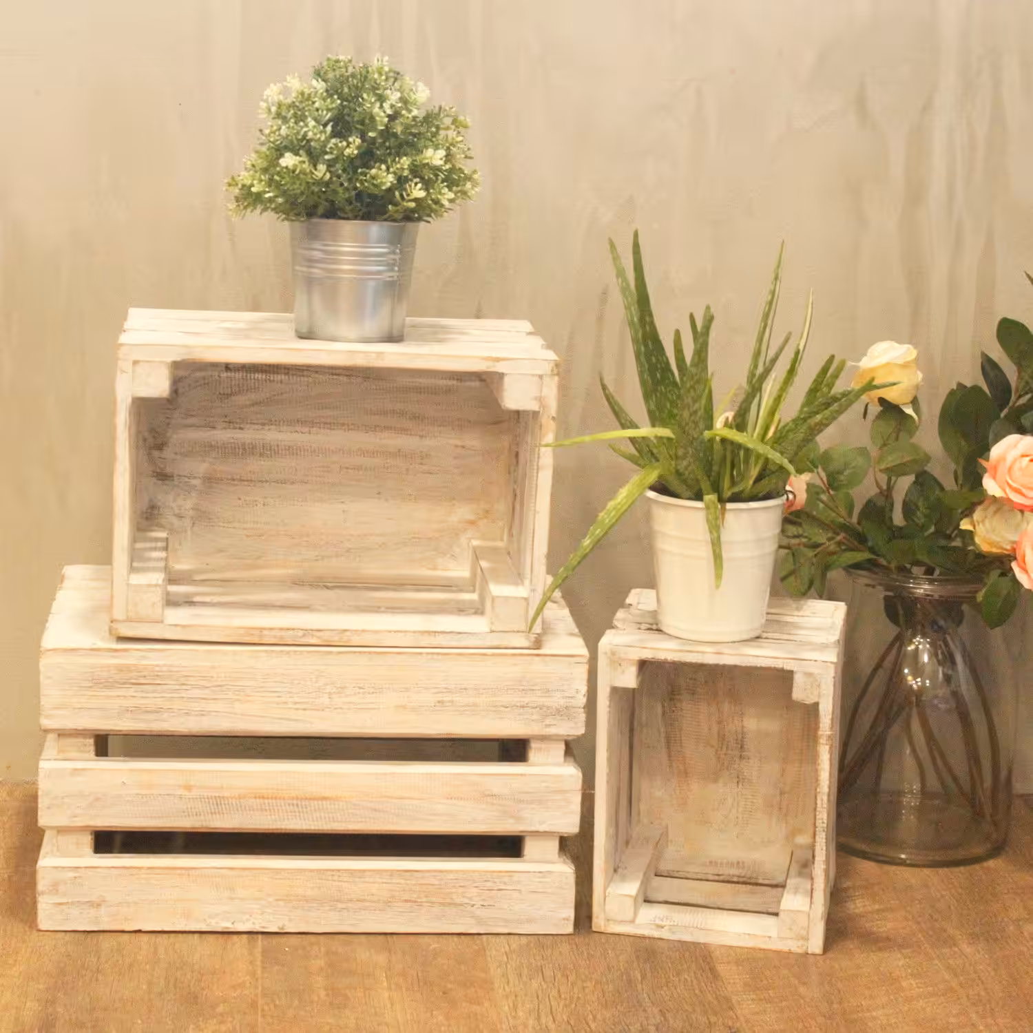 Fruit Box set of 3 – Whitewash | www.artisan-gifts.co.uk 7 Fruit Box set of 3 - Whitewash - Image 6