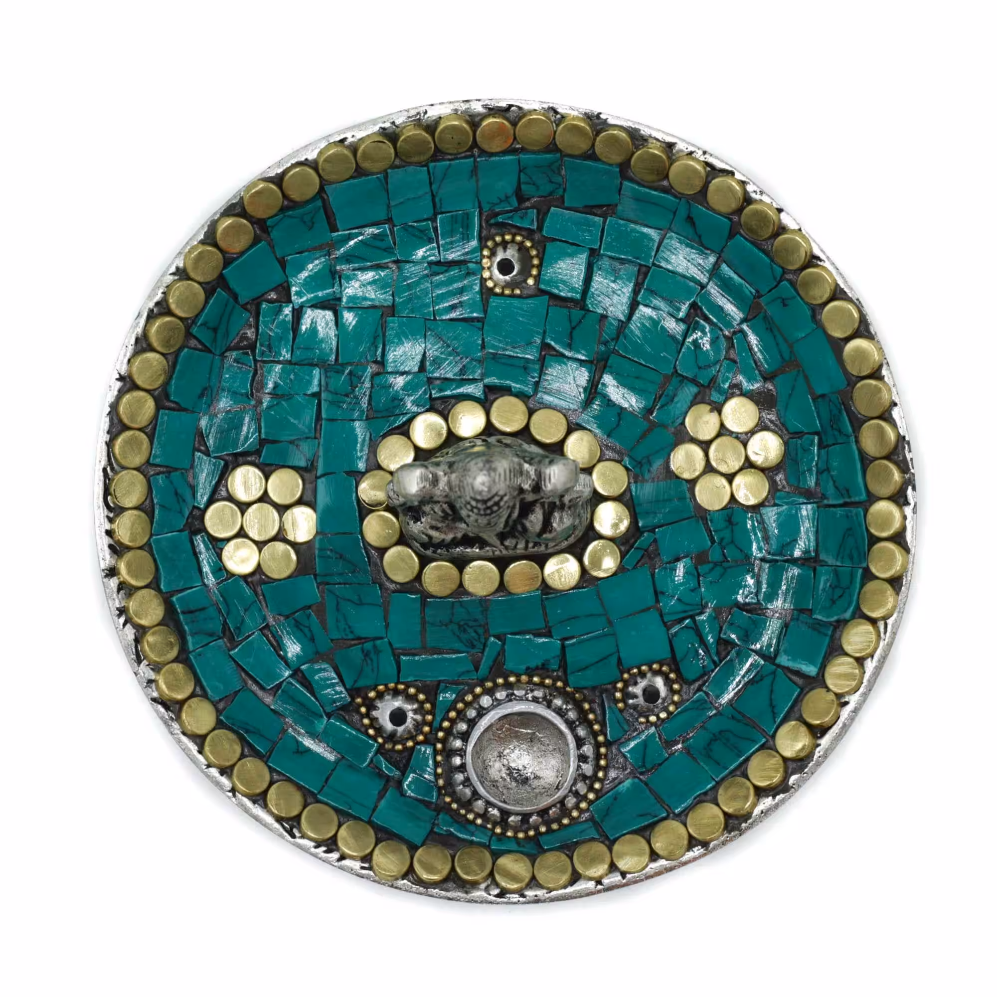 Ganesh Plate Tibetan Decor Cone & Stick Holder | www.artisan-gifts.co.uk 2 Ganesh Plate Tibetan Decor Cone & Stick Holder