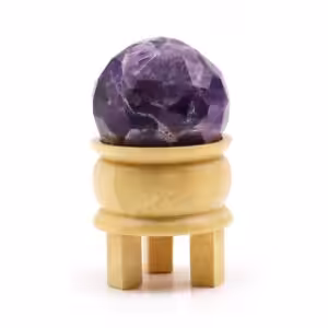 Gemstone Faceted Healing Ball & Stand – Amethyst | www.artisan-gifts.co.uk 1