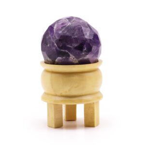 Gemstone Faceted Healing Ball & Stand – Amethyst | www.artisan-gifts.co.uk 1