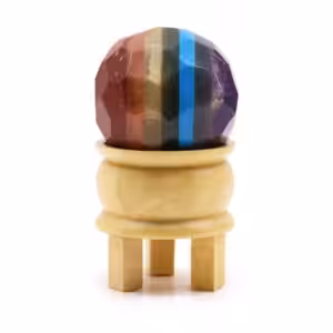 Gemstone Faceted Healing Ball & Stand – Seven Chakra | www.artisan-gifts.co.uk 1