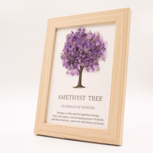 Gemstone Picture - Tree of Life - Amethyst (20x14.7x1cm)