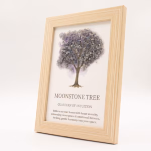 Gemstone Picture - Tree of Life - Moonstone  (20x14.7x1cm)