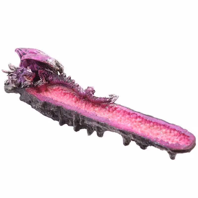Geode Crystal Dragon Outcrop Incense Ashcatcher | www.artisan-gifts.co.uk 4 Geode Crystal Dragon Outcrop Incense Ashcatcher - Image 3
