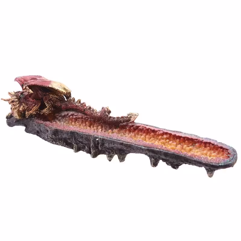 Geode Crystal Dragon Outcrop Incense Ashcatcher | www.artisan-gifts.co.uk 3 Geode Crystal Dragon Outcrop Incense Ashcatcher - Image 2