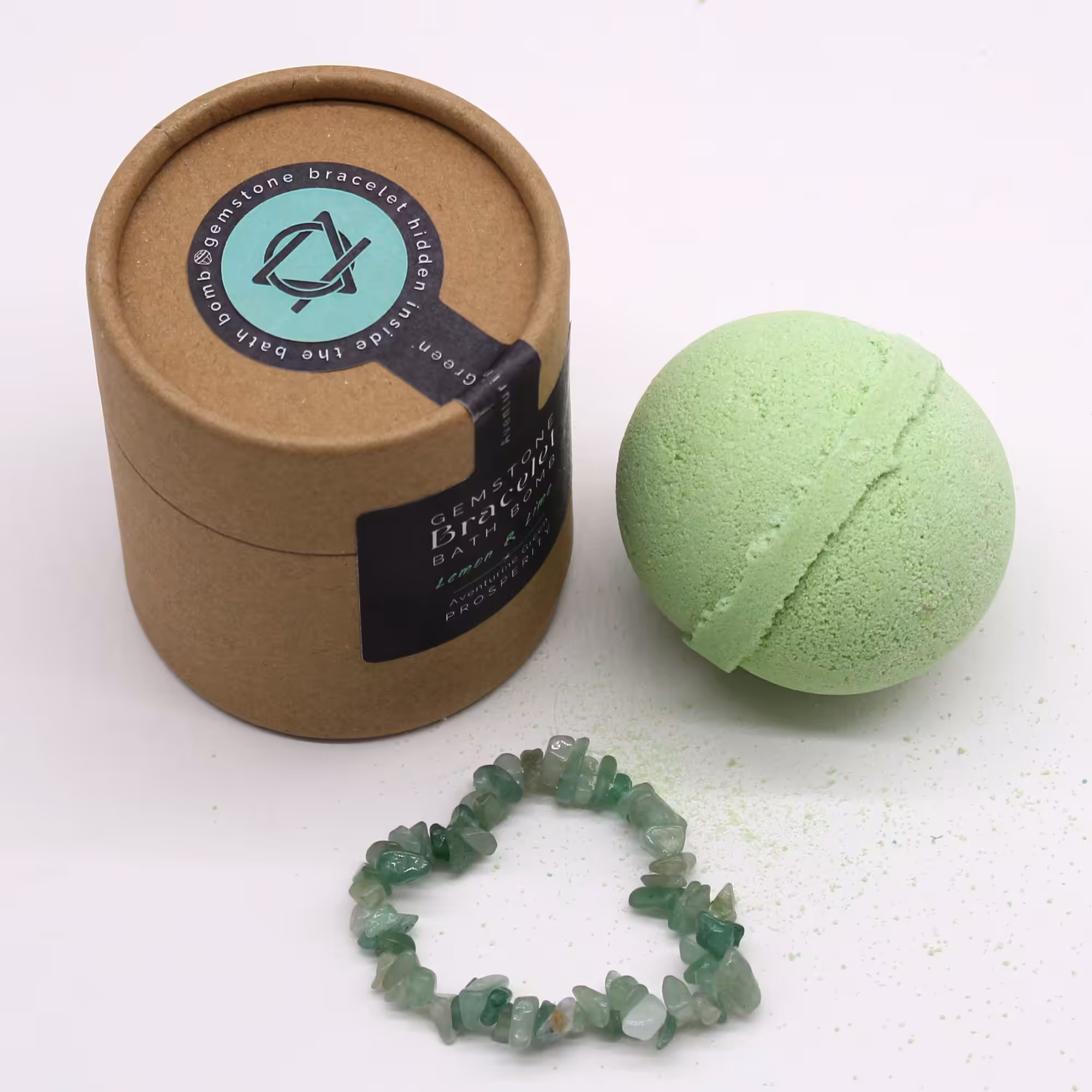 Green Aventurine Gem Bracelet Bath Bomb | www.artisan-gifts.co.uk 5 Green Aventurine Gem Bracelet Bath Bomb | www.artisan-gifts.co.uk 4