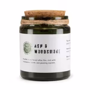 Greenman Woodwick Soy Candle - Ash & Woodsmoke