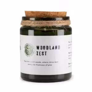 Greenman Woodwick Soy Candle - Woodland Zest