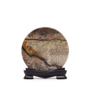 Guohua Picture Stones – Disc – 100mm (approx 140gm) | www.artisan-gifts.co.uk 1