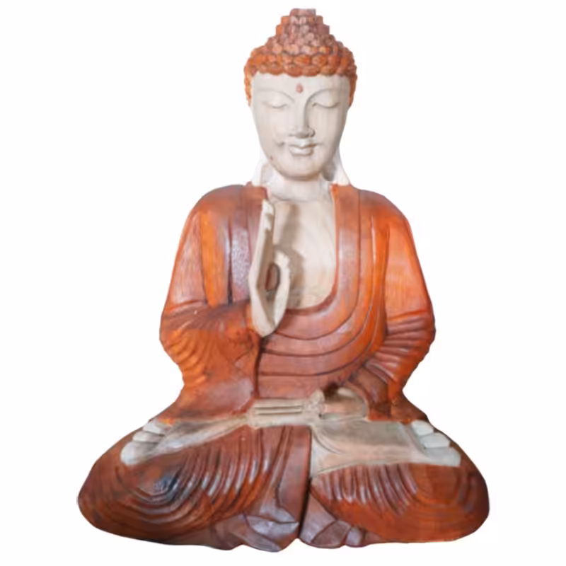 Hand Carved Buddha Statue – 40cm Teaching Transmission | www.artisan-gifts.co.uk 2 Hand Carved Buddha Statue - 40cm Teaching Transmission