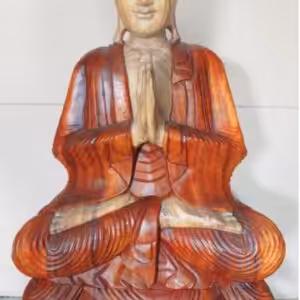 Hand Carved Buddha Statue - 80cm Welcome
