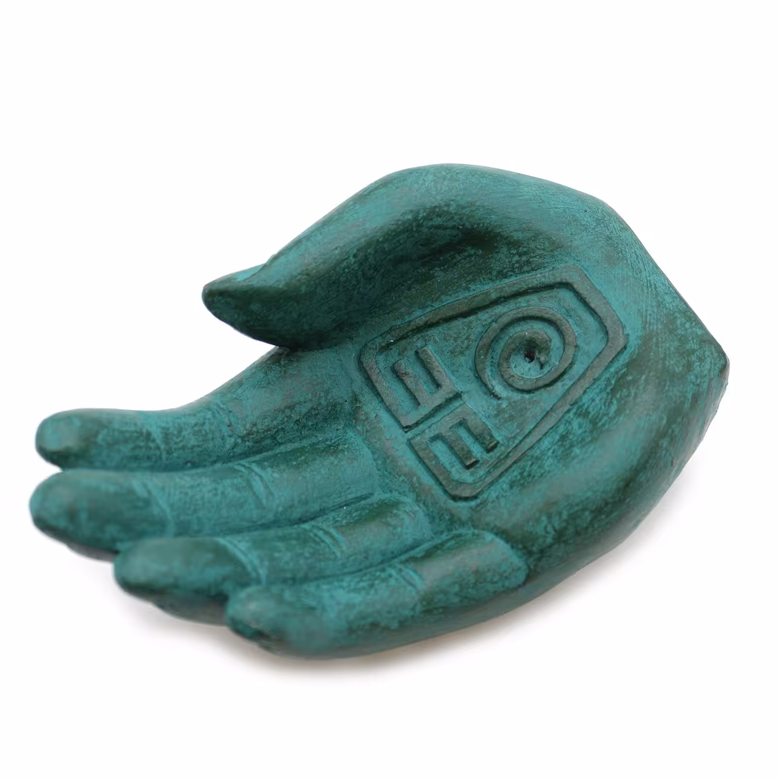 Hand Incense Burner – Earth Protect (green) | www.artisan-gifts.co.uk 5 Hand Incense Burner - Earth Protect (green) - Image 4