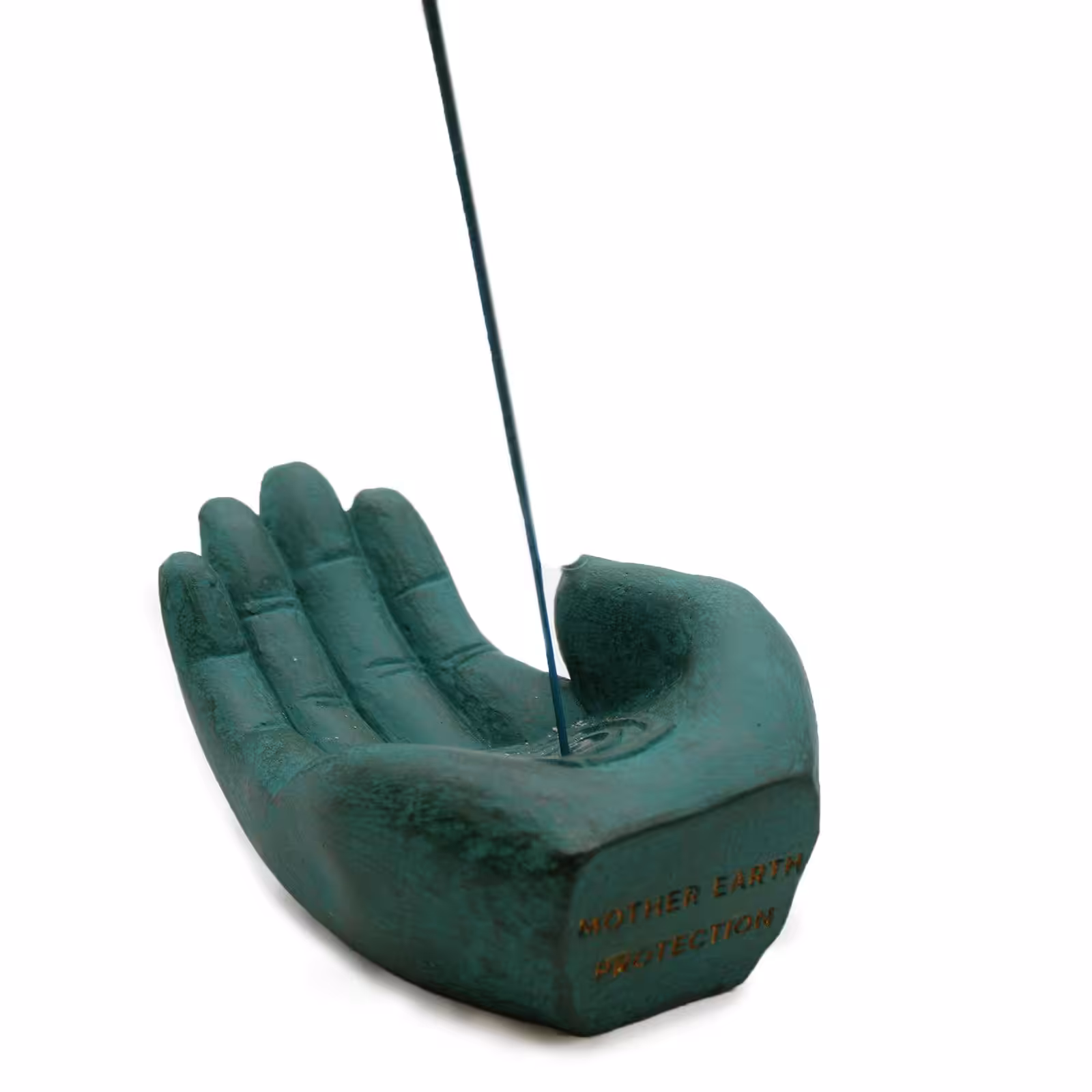 Hand Incense Burner – Earth Protect (green) | www.artisan-gifts.co.uk 9 Hand Incense Burner - Earth Protect (green) - Image 8
