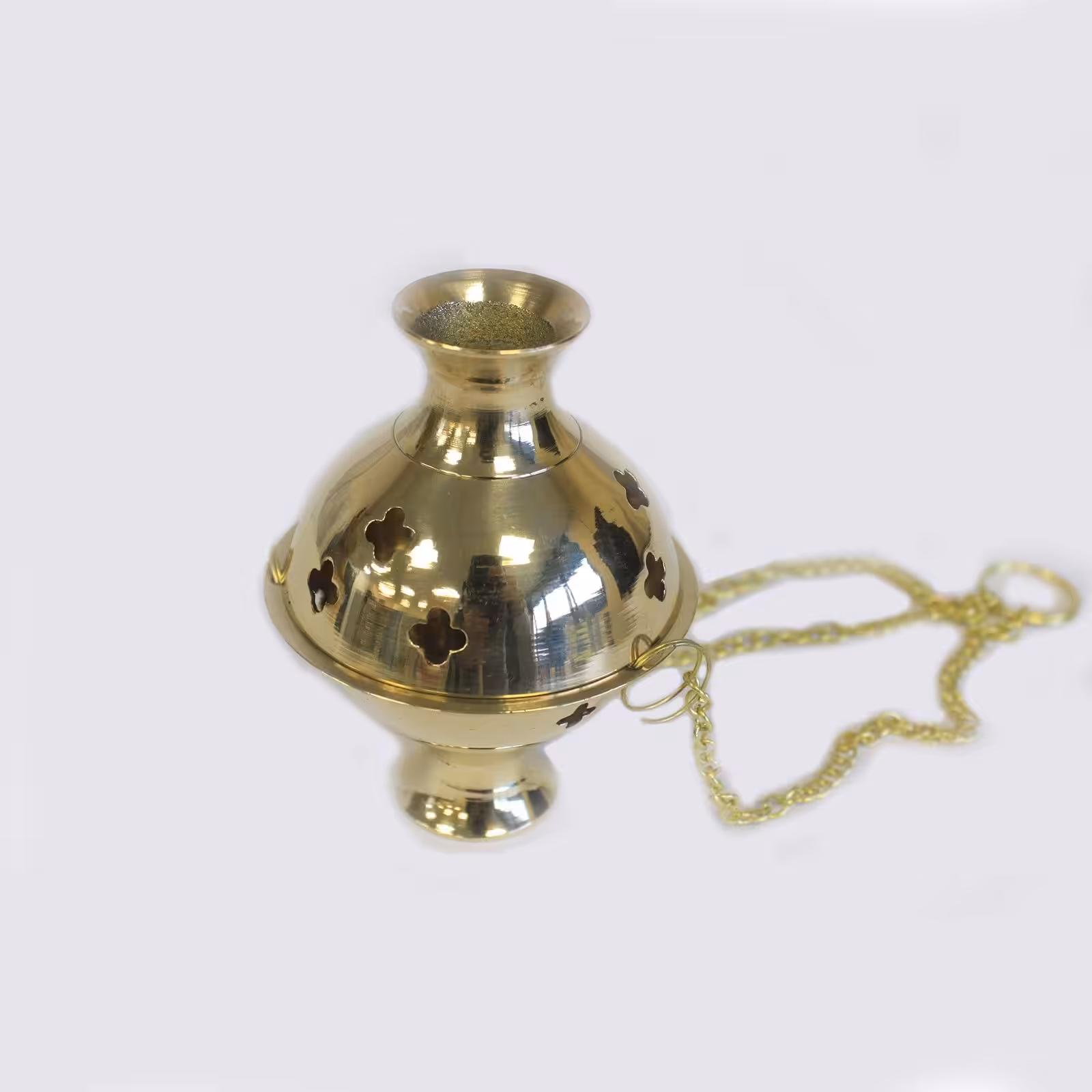 Hanging Brass Incense Burner | www.artisan-gifts.co.uk 2 Hanging Brass Incense Burner
