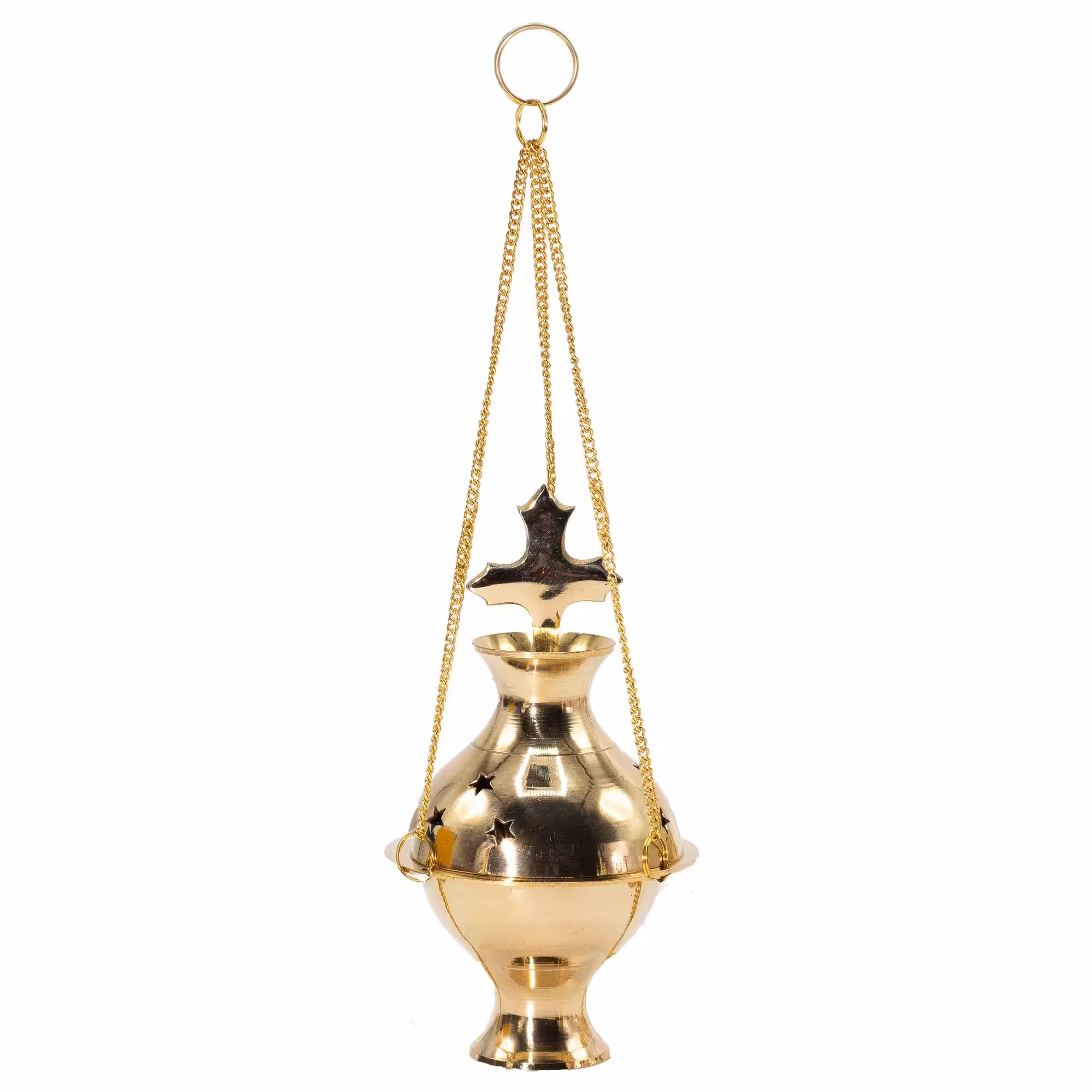 Hanging Brass Incense Burner – Cross | www.artisan-gifts.co.uk 2 Hanging Brass Incense Burner - Cross