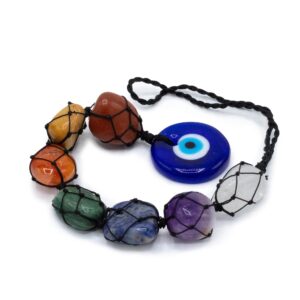 Hanging Chakra Stone  Pendant – Evil Eye | www.artisan-gifts.co.uk 1