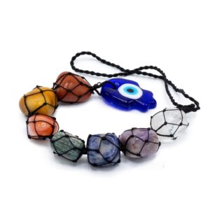 Hanging Chakra Stone  Pendant – Hansa | www.artisan-gifts.co.uk 1