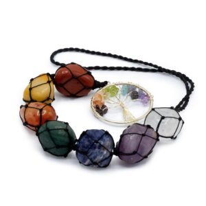 Hanging Chakra Stone  Pendant – Tree of Life | www.artisan-gifts.co.uk 1