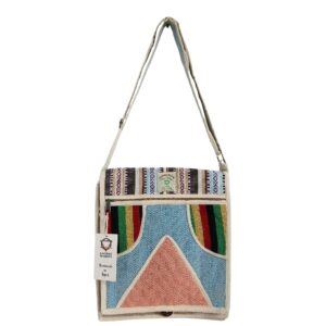 Hemp Laptop Messenger Bag – Triangle | www.artisan-gifts.co.uk 1