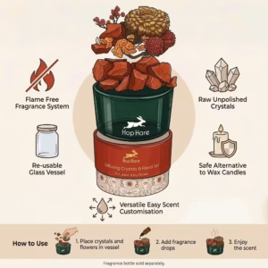 Hop Hare Diffusing Crystals & Floral Set - The Lion