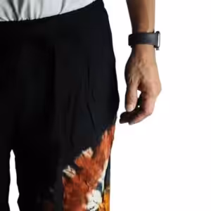 Japanese Style Lounge Pants – Black Chocolate & Orange – L | www.artisan-gifts.co.uk 1
