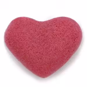 Konjac Heart Sponge – Rose | www.artisan-gifts.co.uk 1