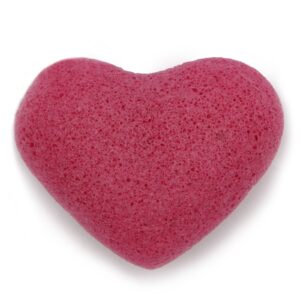 Konjac Heart Sponge – Rose | www.artisan-gifts.co.uk 1