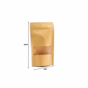 Kraft Window Bag 12x20 cm