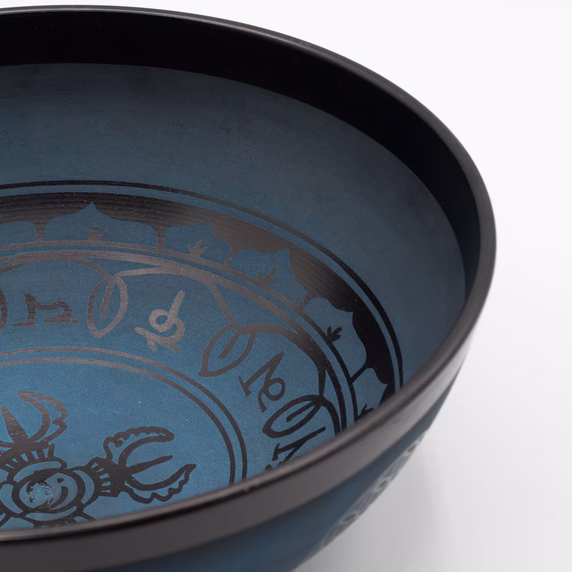 Large Aluminum Singing Bowl – Tibetan Double Dorjy Design – Blue (27cm) | www.artisan-gifts.co.uk 2 Large Aluminum Singing Bowl - Tibetan Double Dorjy Design - Blue (27cm)
