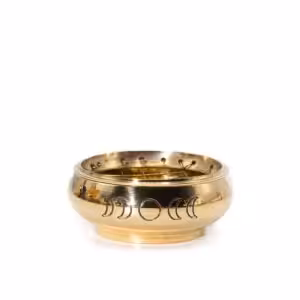 Large Charcoal Incense Jar - Moon Phases