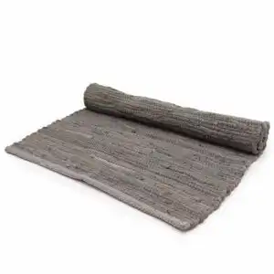 Large Indian Handloom Cotton Rug – Chacoal | www.artisan-gifts.co.uk