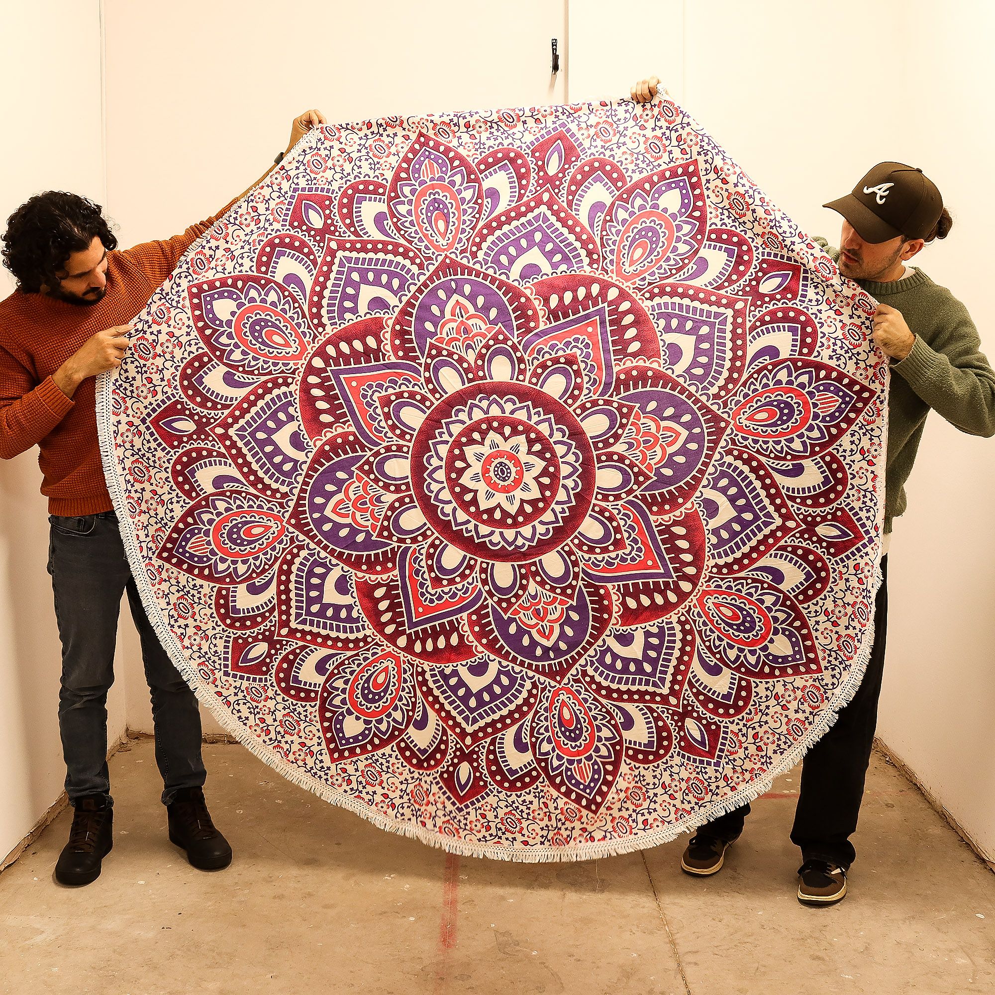Large Mandala Roundy Art (180cm) – Pink & Purple | www.artisan-gifts.co.uk 3 Large Mandala Roundy Art (180cm) – Pink & Purple | www.artisan-gifts.co.uk 2