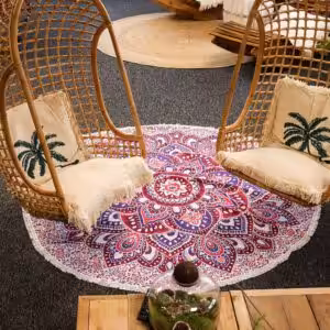 Large Mandala Roundy Art (180cm) – Pink & Purple | www.artisan-gifts.co.uk 1