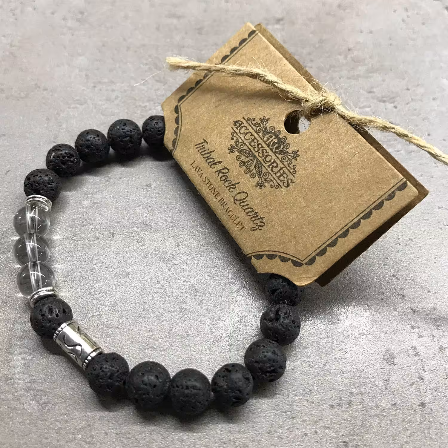 Lava Stone Bracelet – Hamsa Tiger-eye | www.artisan-gifts.co.uk 5 Lava Stone Bracelet - Hamsa Tiger-eye - Image 4