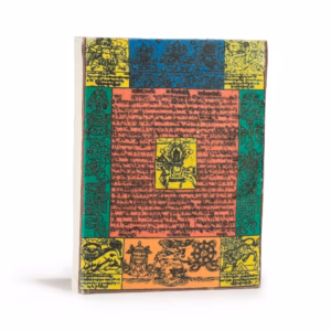 Lokta Traditional Prayer Flag Notebook – Medium (15x12cm) – 45 Leaves – Natural