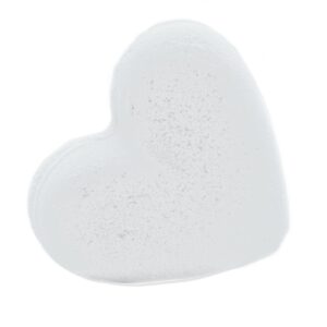 Love Heart Bath Bomb 70g – Coconut | www.artisan-gifts.co.uk 1