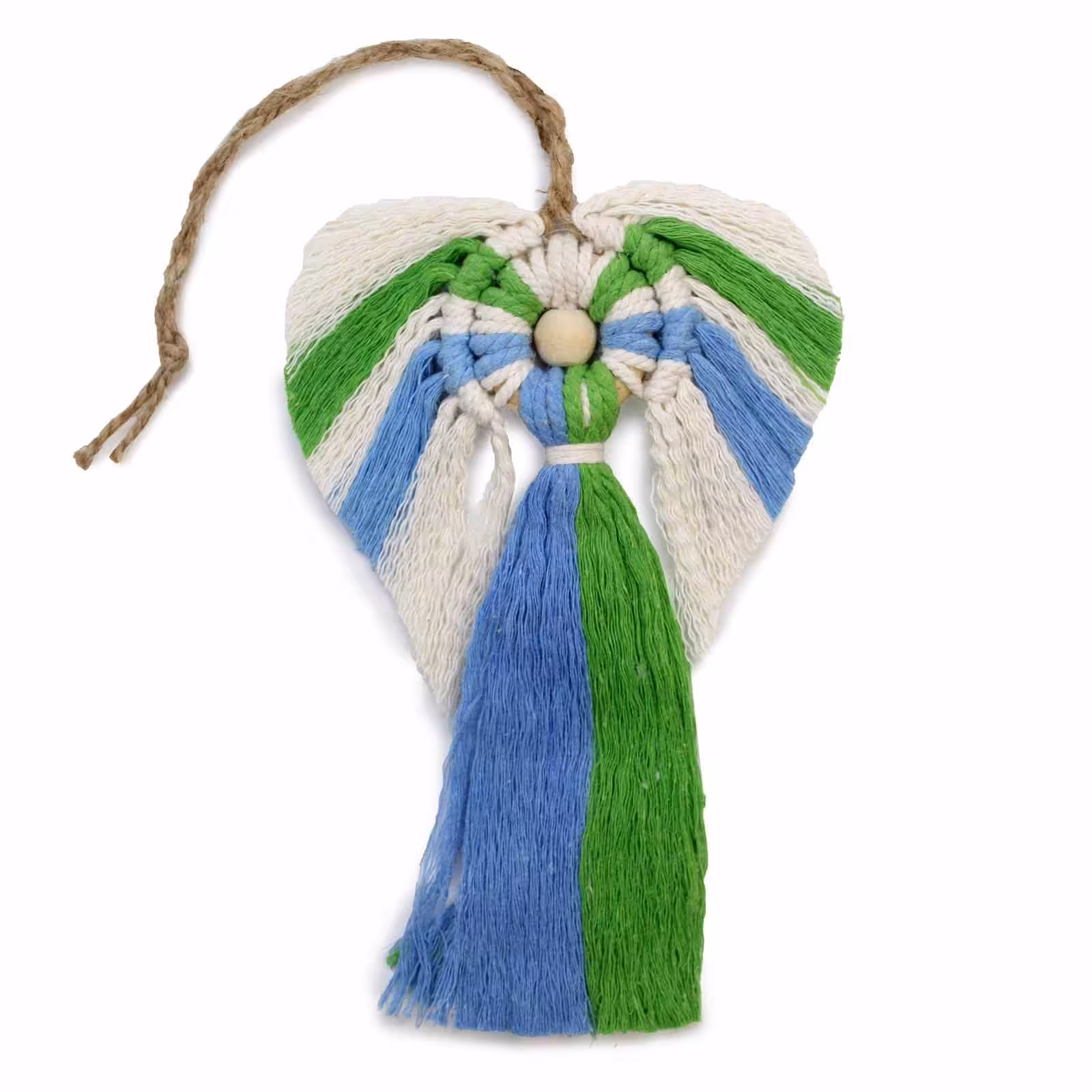 Macrame Angel – Earth | www.artisan-gifts.co.uk 4 Macrame Angel - Earth - Image 3
