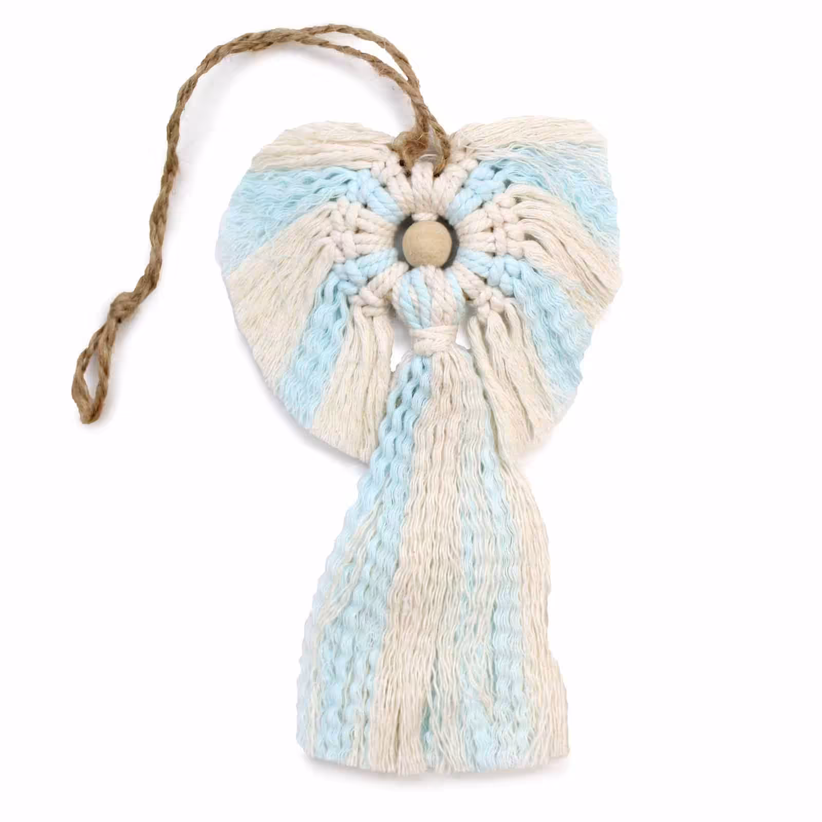 Macrame Angel – Guardian (boy) | www.artisan-gifts.co.uk 3 Macrame Angel - Guardian (boy) - Image 2