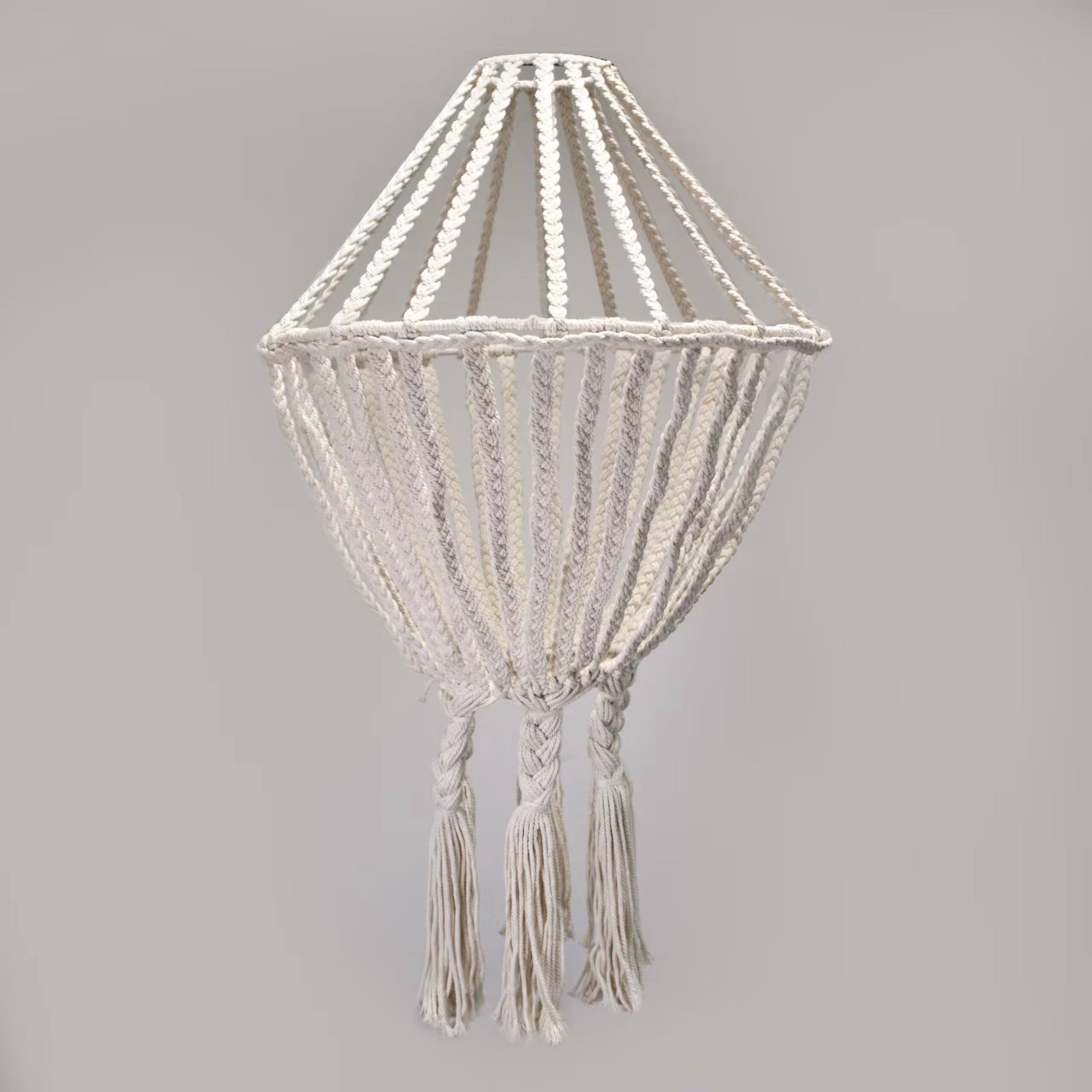 Macrame Large Drop Chandelier – Natural | www.artisan-gifts.co.uk 4 Macrame Large Drop Chandelier - Natural - Image 3